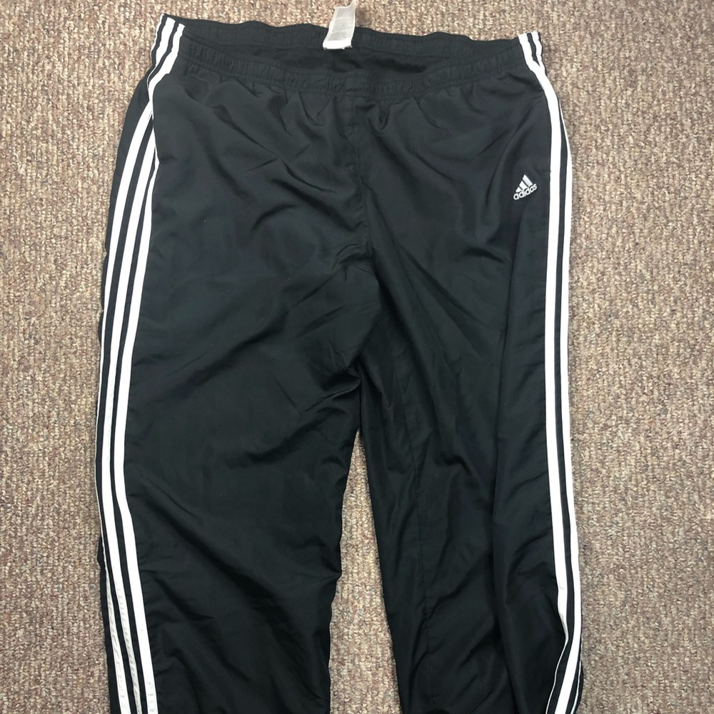 Adidas Black Striped Track Pants